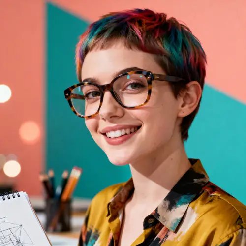 Vibrant Graphic Designer Headshot | Creative Portraits