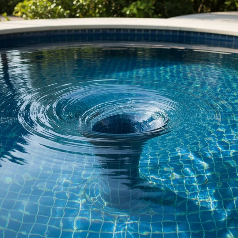 Realistic Whirlpool in Water Pool - Nature's Vortex Realistic Whirlpool in Water Pool - Nature's Vortex