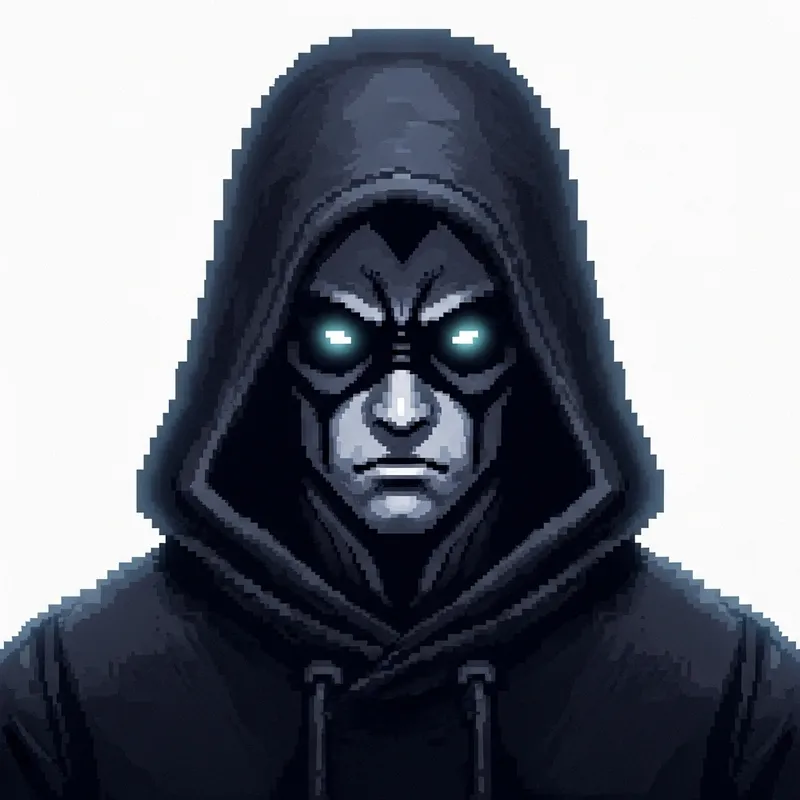 Captivating Gaster Undertale 8-Bit Art