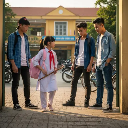 Vietnamese Girl School Encounter with Ruffians