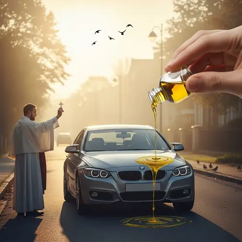 Blessed Car | Calm Composed Energy with Holy Oil Marking