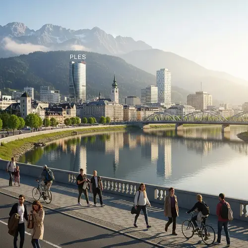 Modern City of Ples Surrounded by Nature | Diverse Community at Dawn