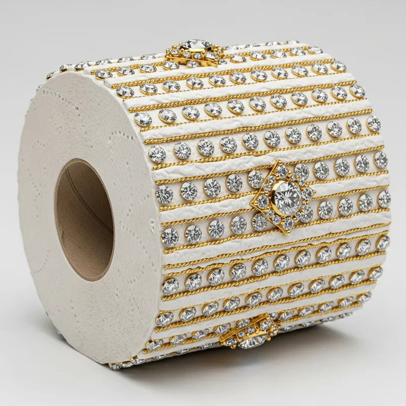 World's Most Expensive Toilet Paper with Diamonds and Gold