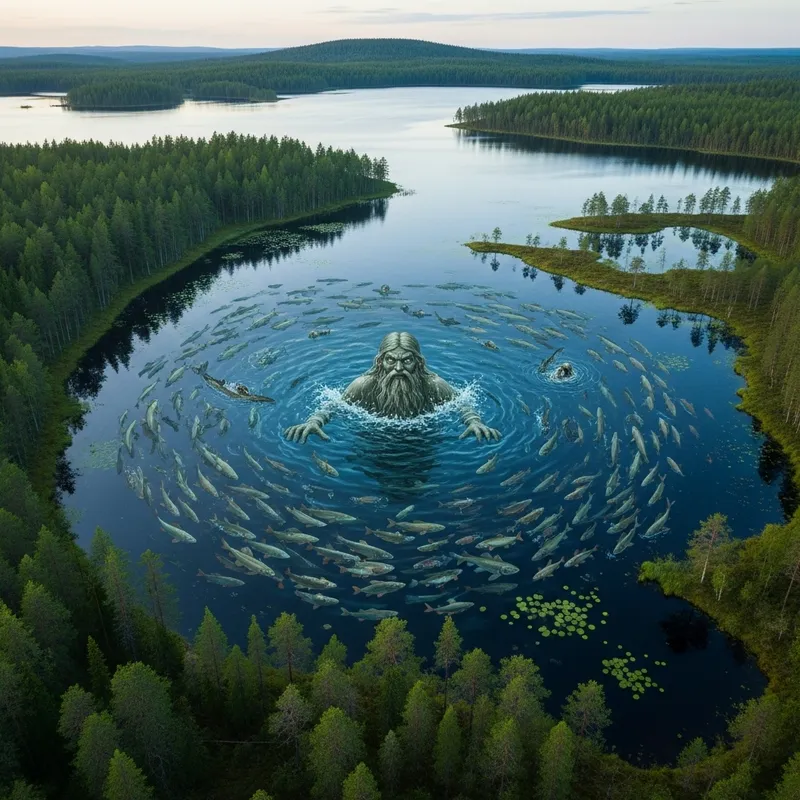 Mythological Fish in North Karelia, Russia's Vodlozero Swamp