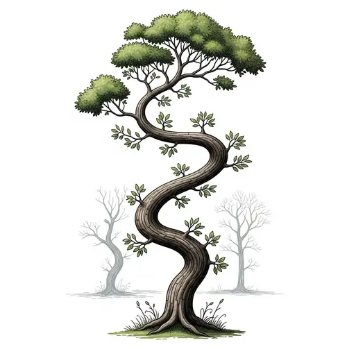 Explore the Unusual Zigzag Tree Growth Phenomenon