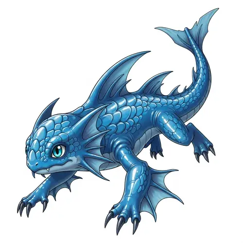 Cerulean Water-Type Creature | Aquatic Fantasy World