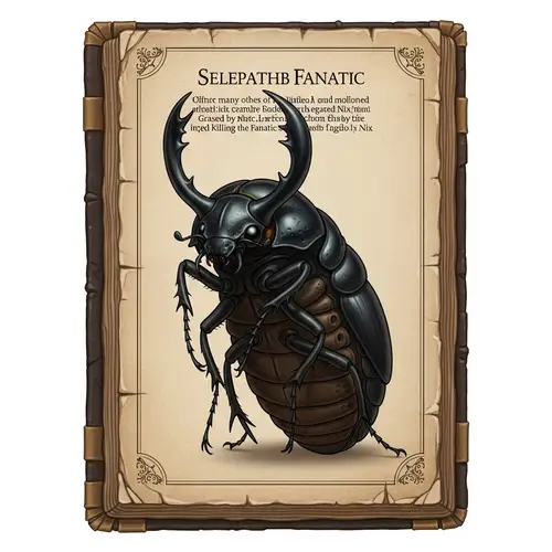 Ancient Volume of Telepathic Scarab Fanatic in Ultimira