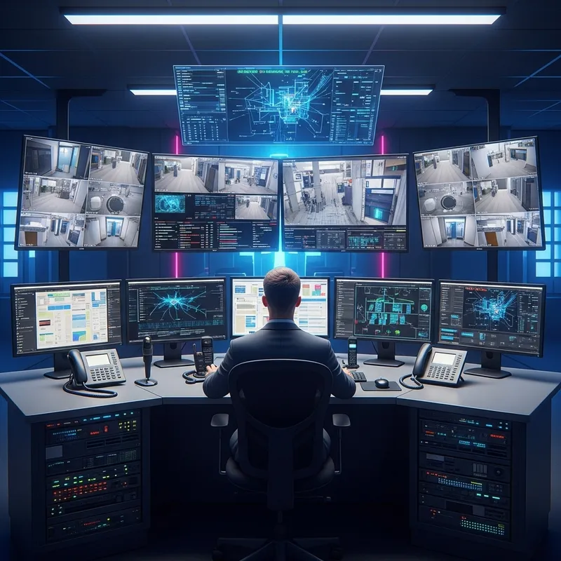AI CCTV Operator Vsaas OperAItor in Control Room