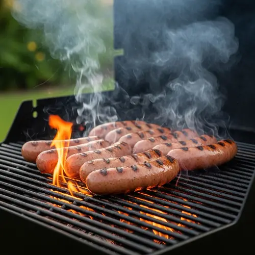 Sizzling and Juicy Grilled Sausages | Backyard BBQ Delight