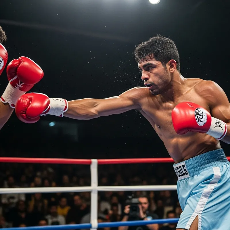 Strong Asian Boxer in Action | Boxing Fight