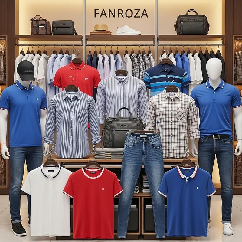 Fanroza Clothing: Stylish Collection in Red, Blue & White