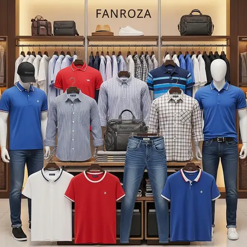 Fanroza: Stylish Clothing Collection in Red, Blue & White