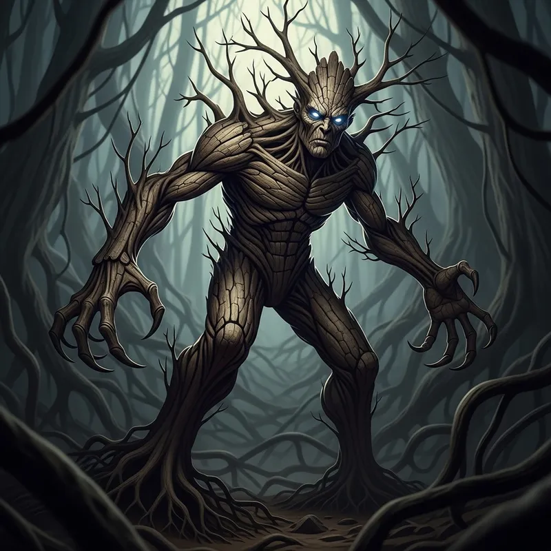 Angry Groot: A Mighty and Stern Tree-Like Being