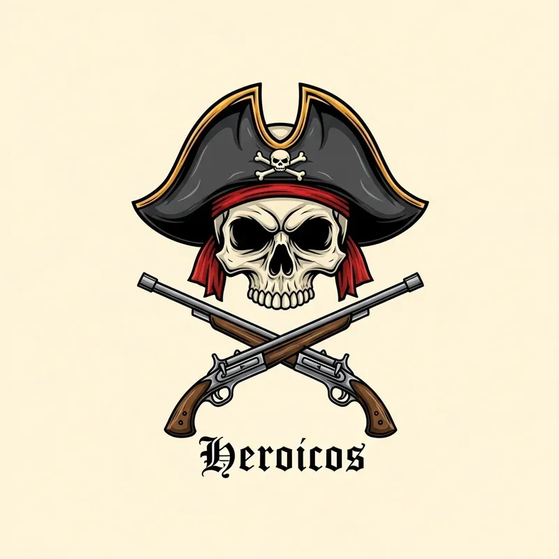 Heroicos: Skull with Guns - Brave Defiance Heroicos: Skull with Guns - Brave Defiance