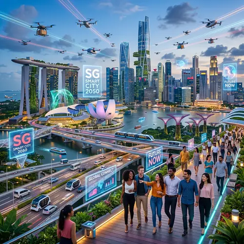 Futuristic and Vibrant Singapore: A Technological Oasis