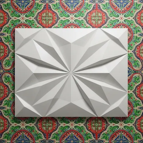 Colorful Wallpaper and 3D Wall Panel Design