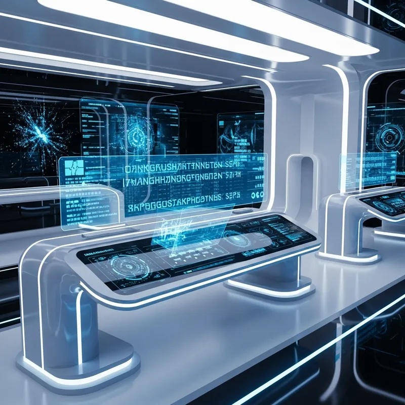 Sleek Future-Tech Terminal Design