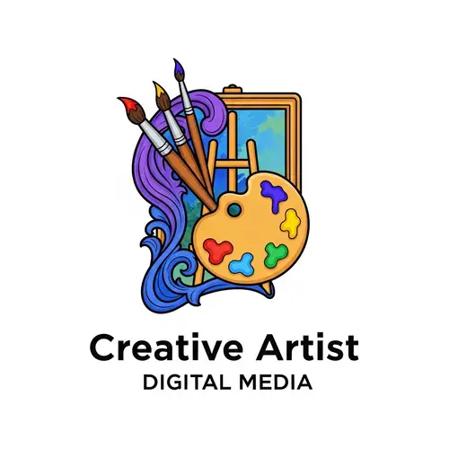 Creative Artist Logo Design | Classic Art Styles | Social Media Optimized