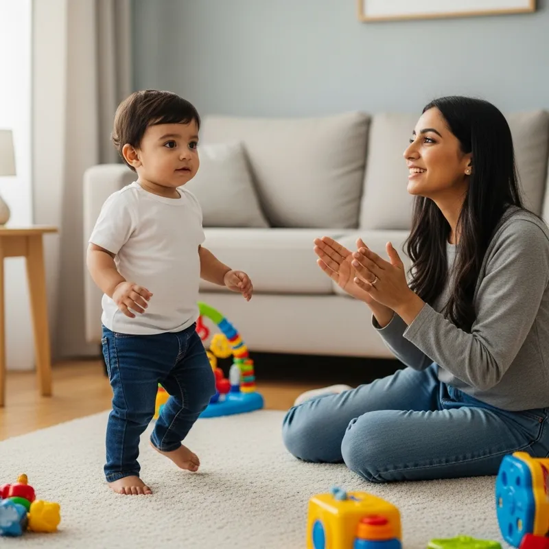 Empathic Mom Celebrating Child's Milestones at Their Own Pace