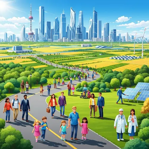 Futuristic Ukraine: Diverse Cities, Innovations, and Sustainable Living