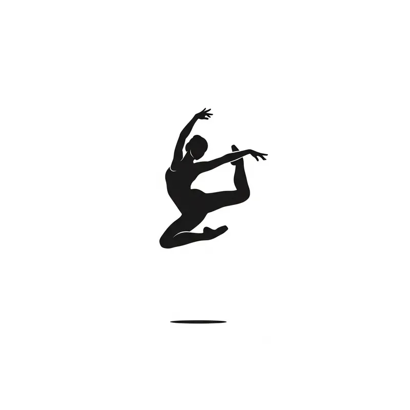 Energetic Minimalist Ballet Dancer Logo Design