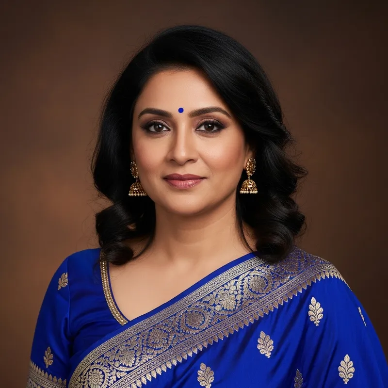 Aiswarya Rai - Elegance Personified in Royal Blue Sari