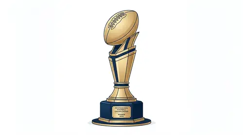 Elegant Football Trophy Illustration | High-End Design