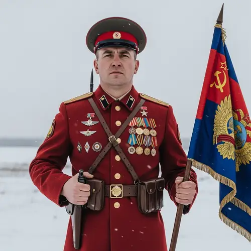 Soviet Soldier - Patriotic Slavic Hero