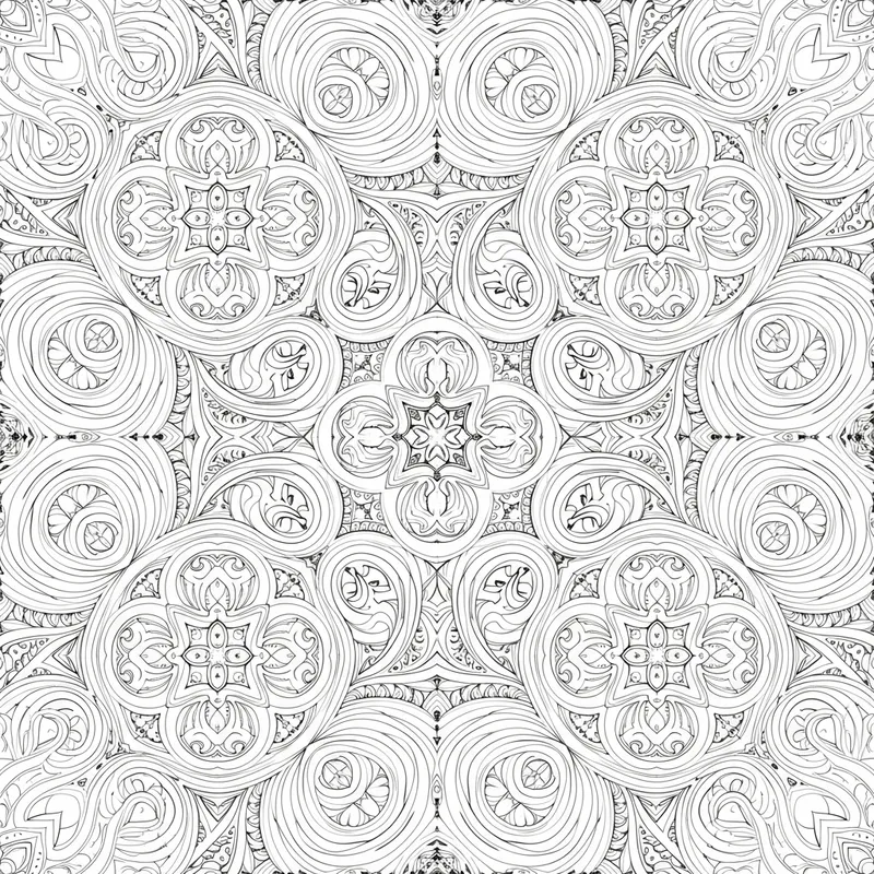 Adult Coloring Book in Bogema Style