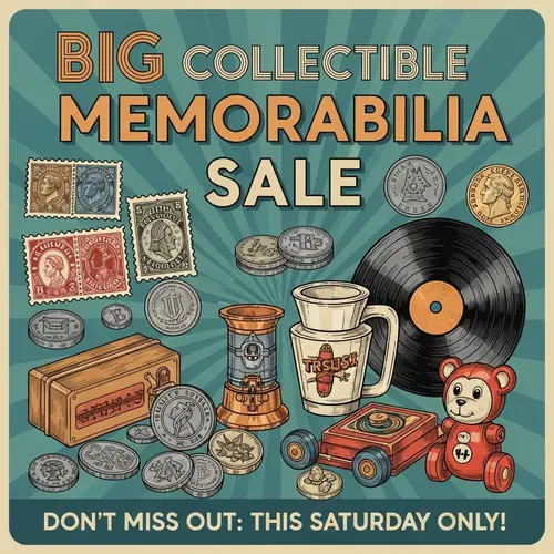 Big Collectible Memorabilia Sale - Vintage Poster