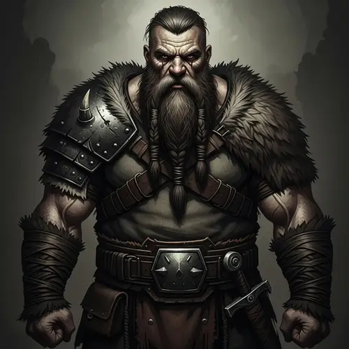 Grimdark Barbarian Illustration: Intimidating & Powerful