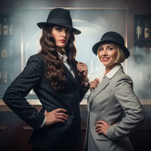 Powerful Gangster Women with Intense and Bright Expressions