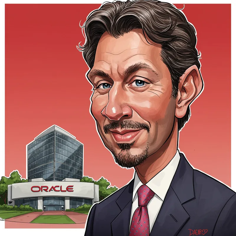 Larry Ellison Caricature - Fun & Creative Art