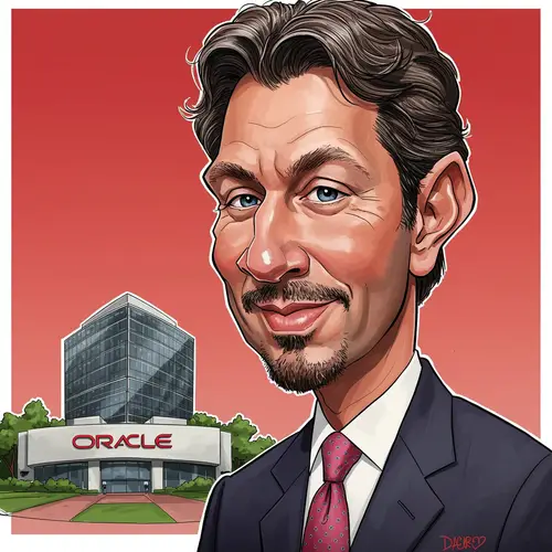 Larry Ellison Caricature - Fun & Creative Art
