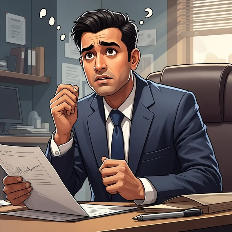 South Asian Entrepreneur Lost in Thought | Uncertain Journey Vision