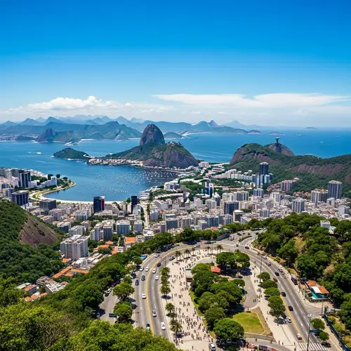 Panoramic Daytime View of Rio de Janeiro | Landmarks & Cityscape