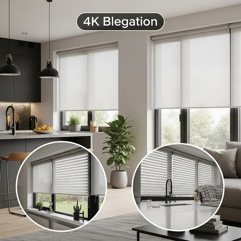 Modern Home Roller Blinds - Stunning 4K Image
