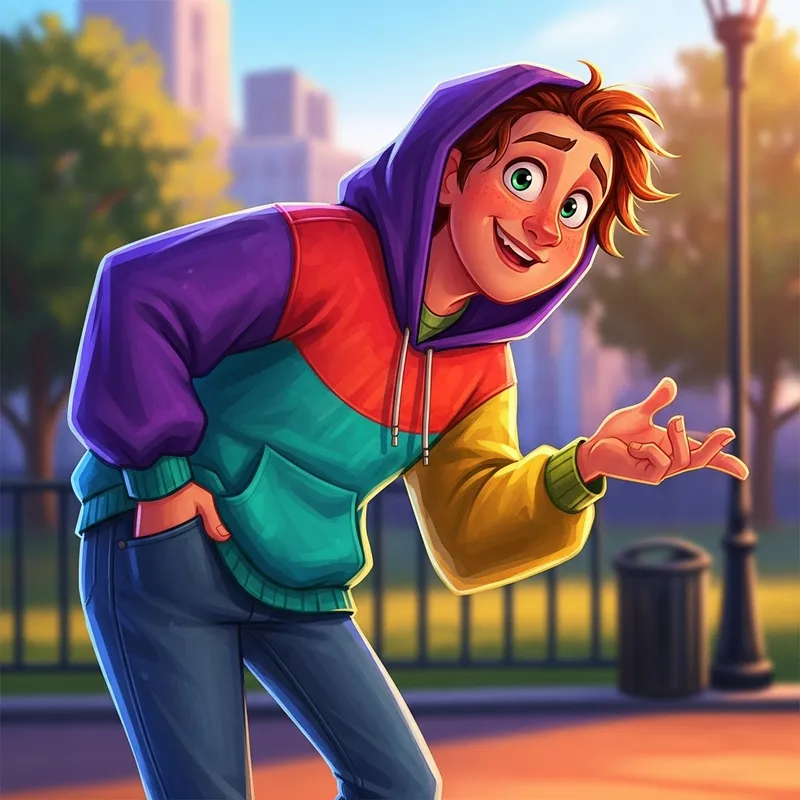 Vibrant Pixar-Style Character Design