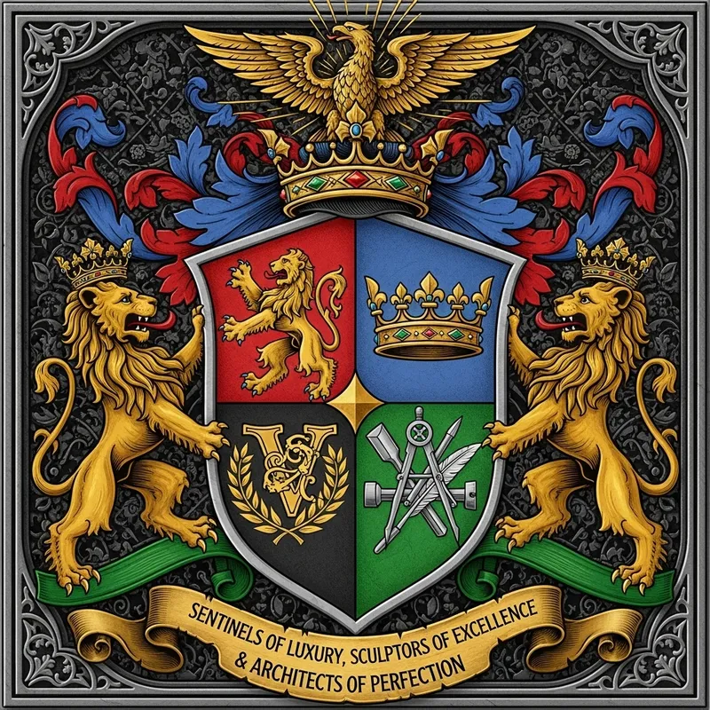 Medieval Royal Coat of Arms for Vanguard Luxury Solutions