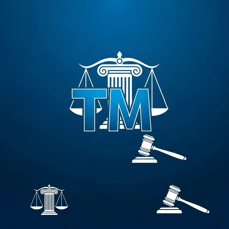 Blue Trademark Symbol for Lawyer - Legal Logo Icon