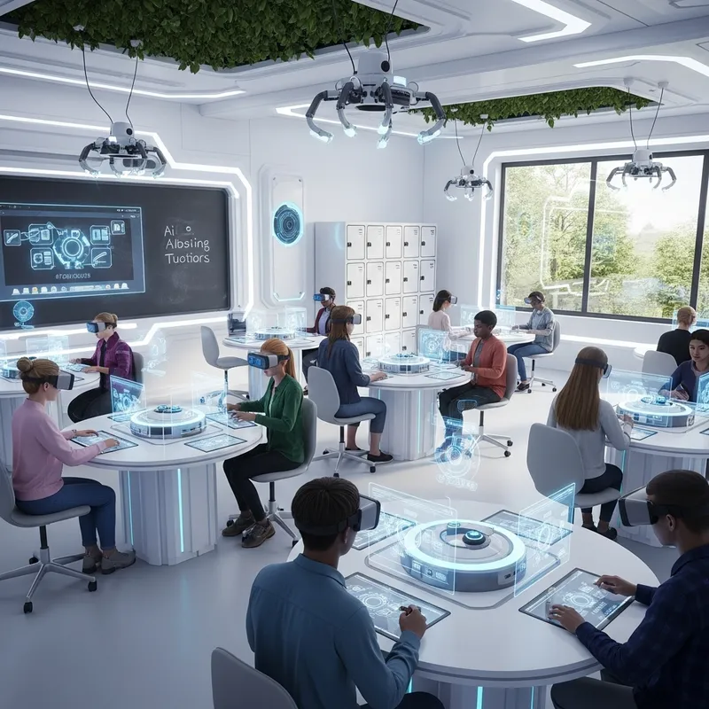 Futuristic High School Classroom Innovations Futuristic High School Classroom Innovations