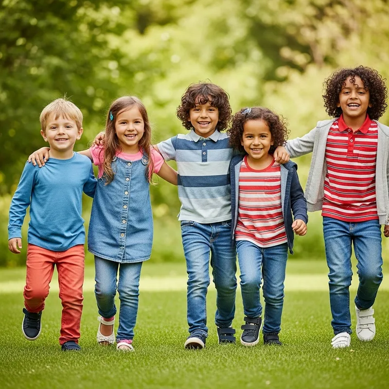 Kids Playing in a Garden: Joyful Moments Captured