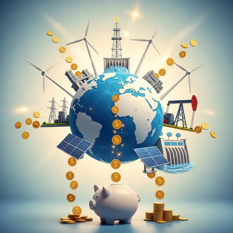 Long-Term Wealth Accumulation with Global Energy Resources