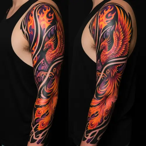 Phoenix Tattoo Design for Men | Intricate & Striking Art