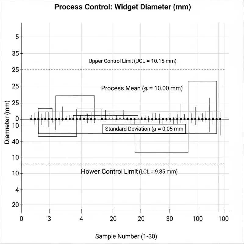 Standard Deviation & Control Limits in Statistical Chart