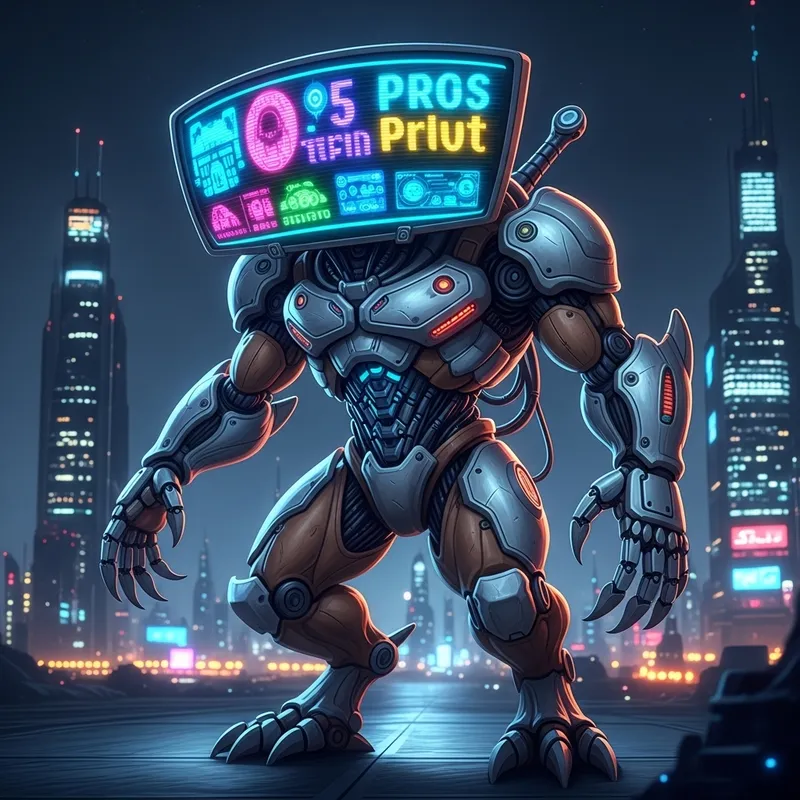 Protogen - Futuristic Robot with Organic and Mechanical Parts