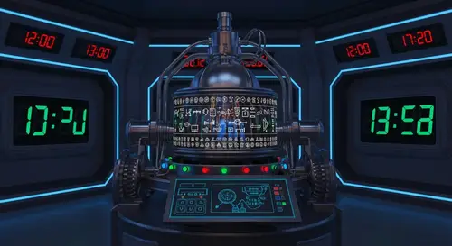 Realistic Sci-Fi Time Machine Room | Futuristic Furnishings