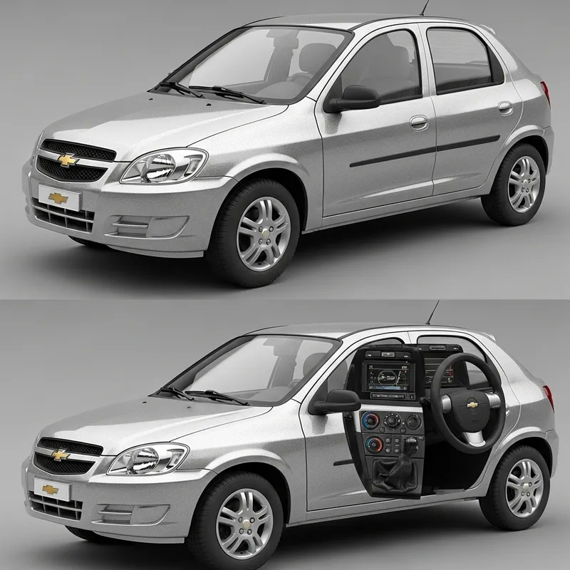 Chevrolet Celta: Sleek Design, Compact Size & Modern Look Unveiled