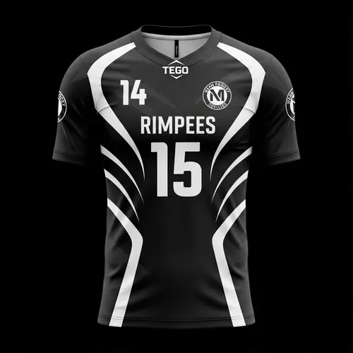 Custom Black and White Sports Jersey Design