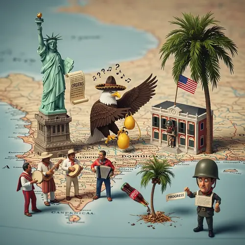 Satirical Meme on North American Intervention (1916-1924)